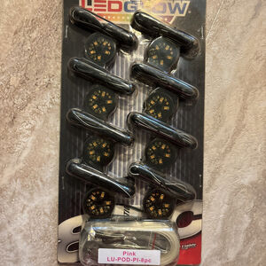 4x RGB Car Motorcycle Wheel Tire Valve Stem Safety Warning Lamp Neon LED Flash